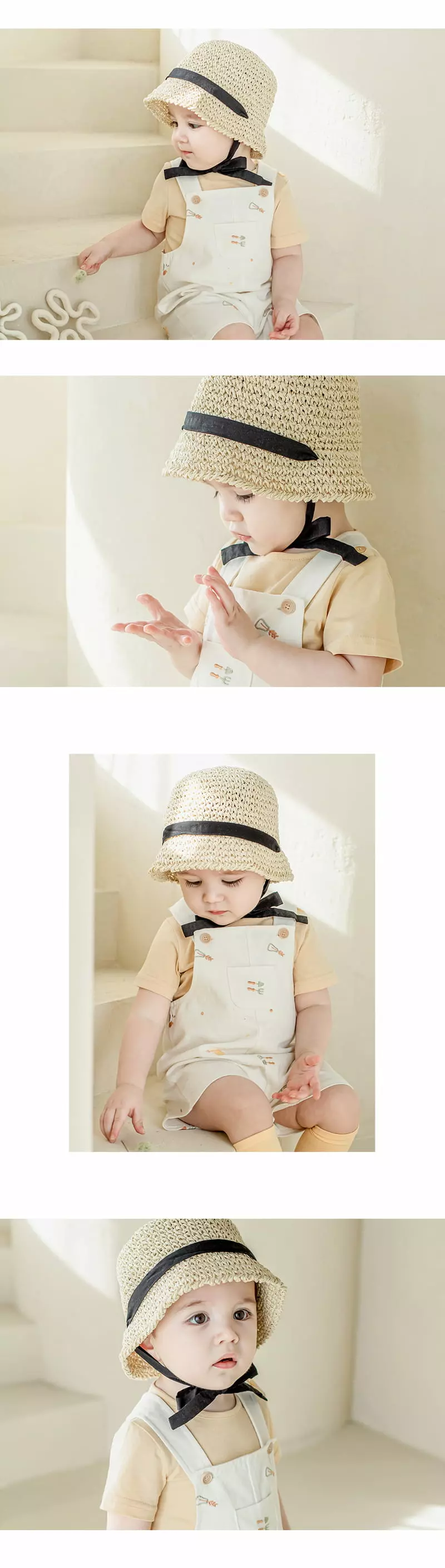 Happy Prince - Korean Baby Fashion - #babyoninstagram - Torry Babay Straw Bucket Hat - 3