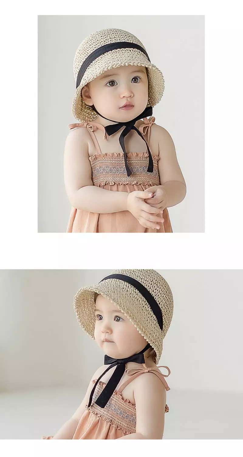 Happy Prince - Korean Baby Fashion - #babyoutfit - Torry Babay Straw Bucket Hat - 5