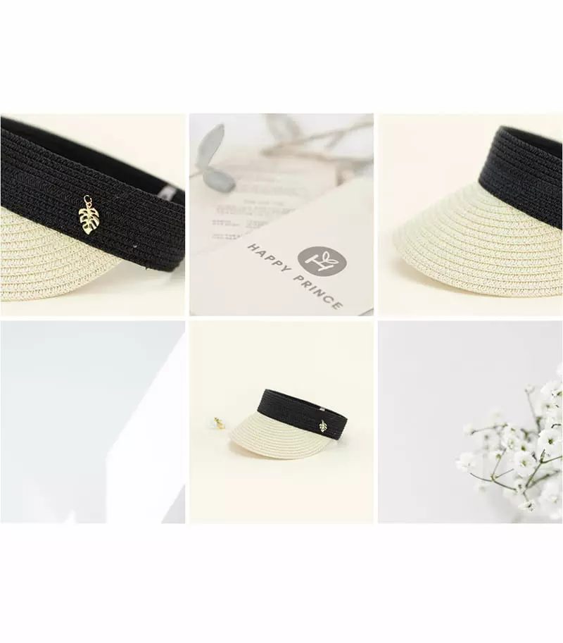 Happy Prince - Korean Baby Fashion - #babyoutfit - Dot Baby Straw Sun Cap - 4