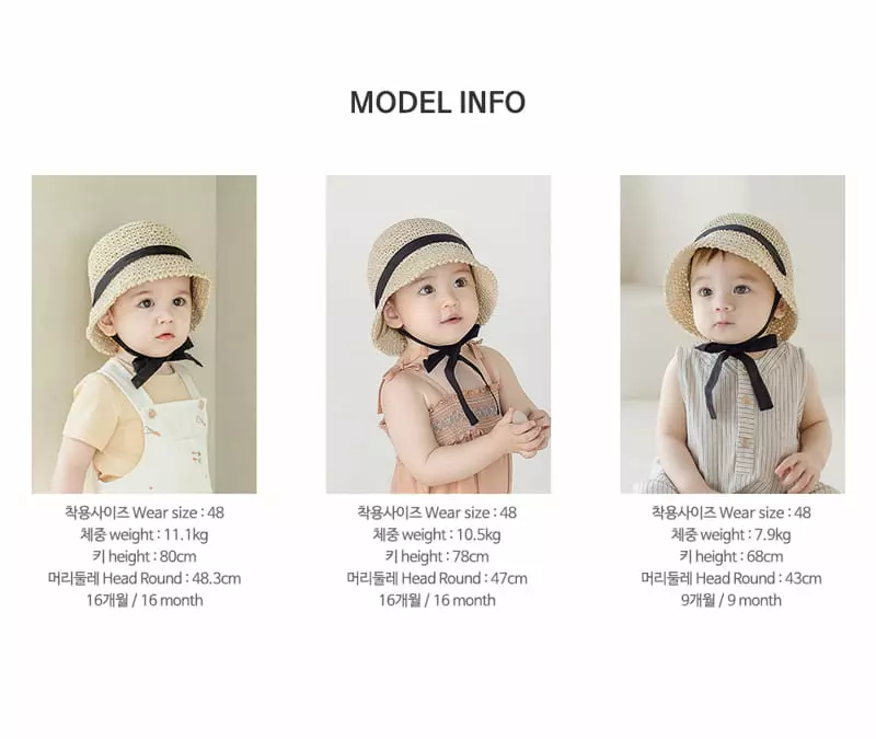 Happy Prince - Korean Baby Fashion - #smilingbaby - Torry Babay Straw Bucket Hat - 10