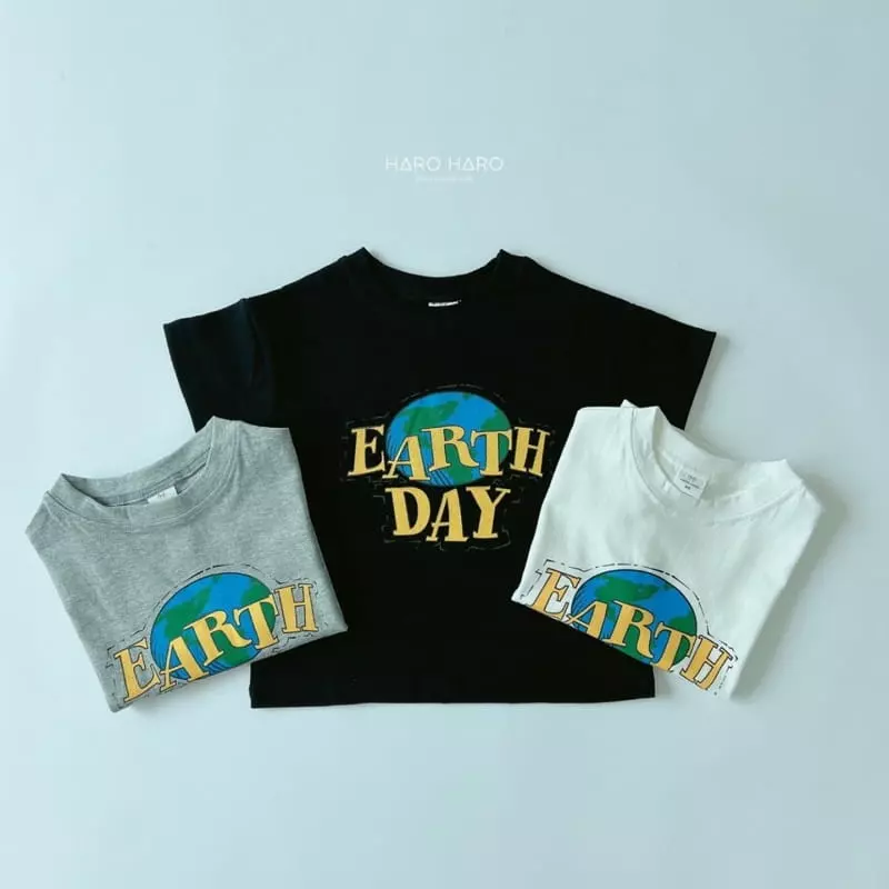 Haro Haro - Korean Children Fashion - #childrensboutique - Earth Day Tee - 8