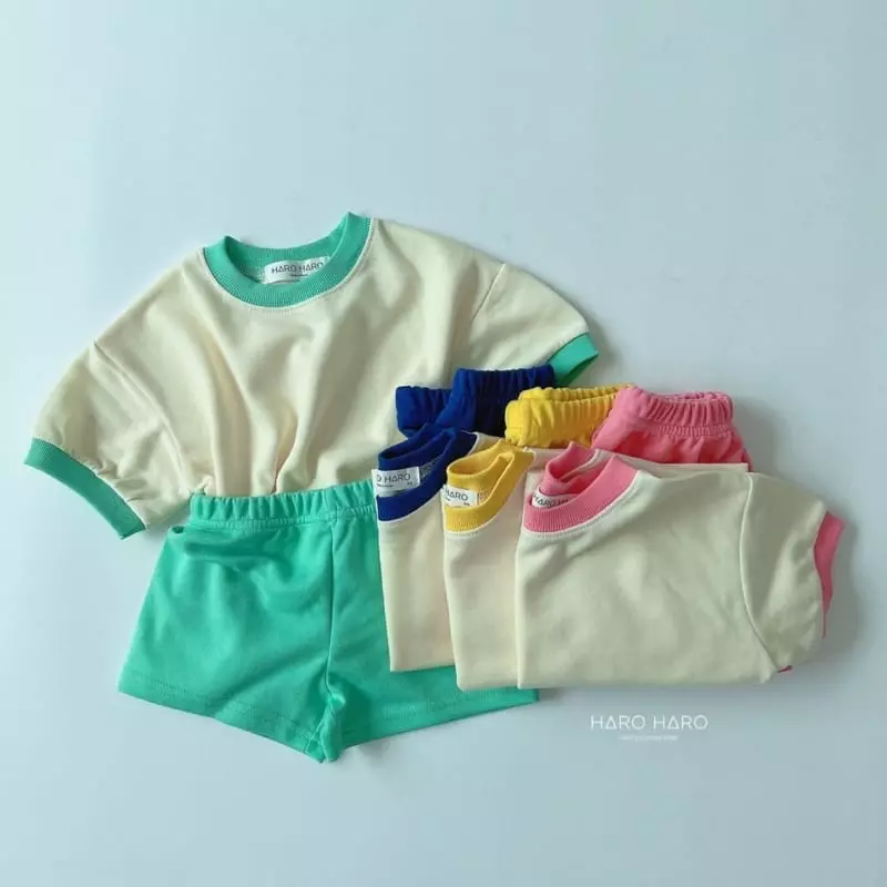 Haro Haro - Korean Children Fashion - #kidsshorts - Urchacha Top Bottom Set - 6