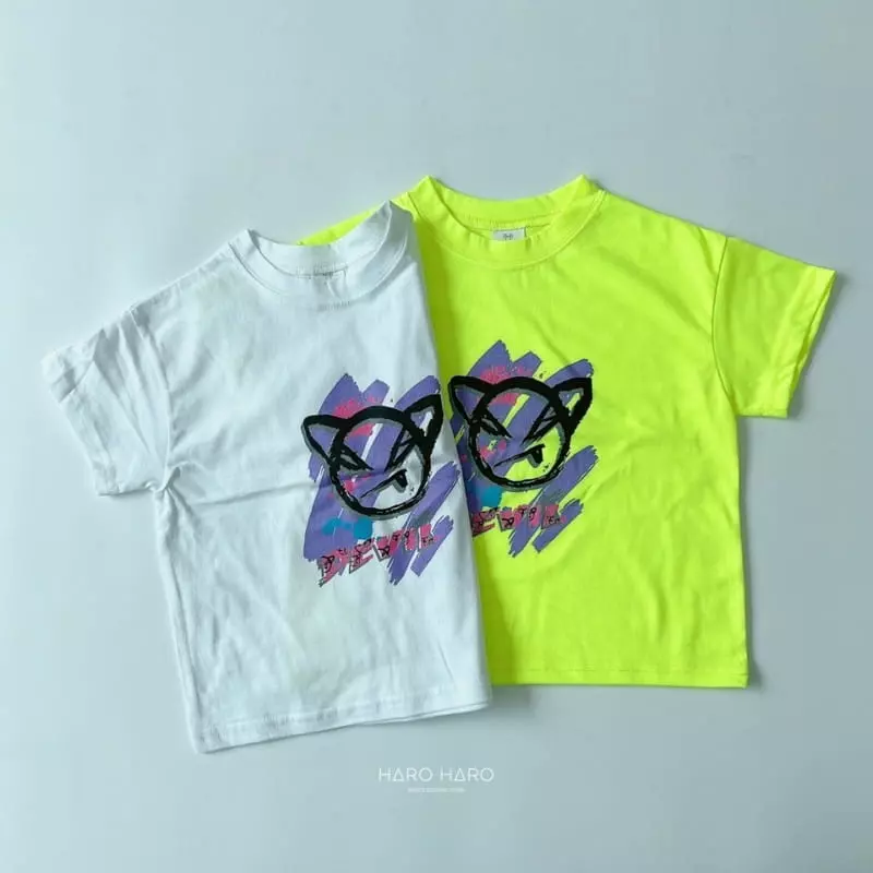 Haro Haro - Korean Children Fashion - #kidsstore - Kid Devil Tee - 4