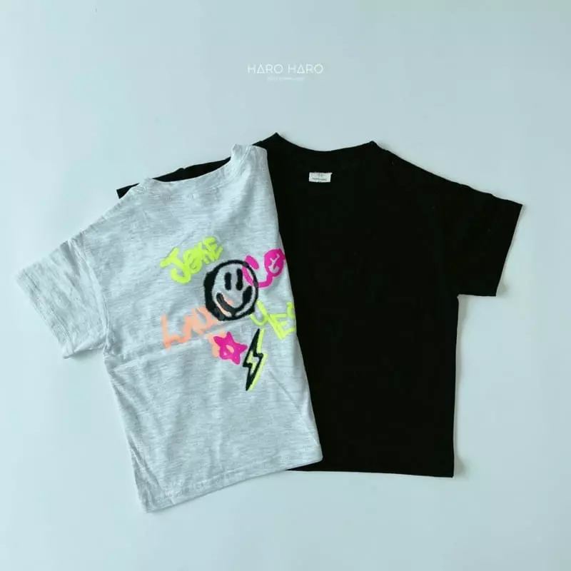 Haro Haro - Korean Children Fashion - #littlefashionista - Smile Pocket Tee - 5