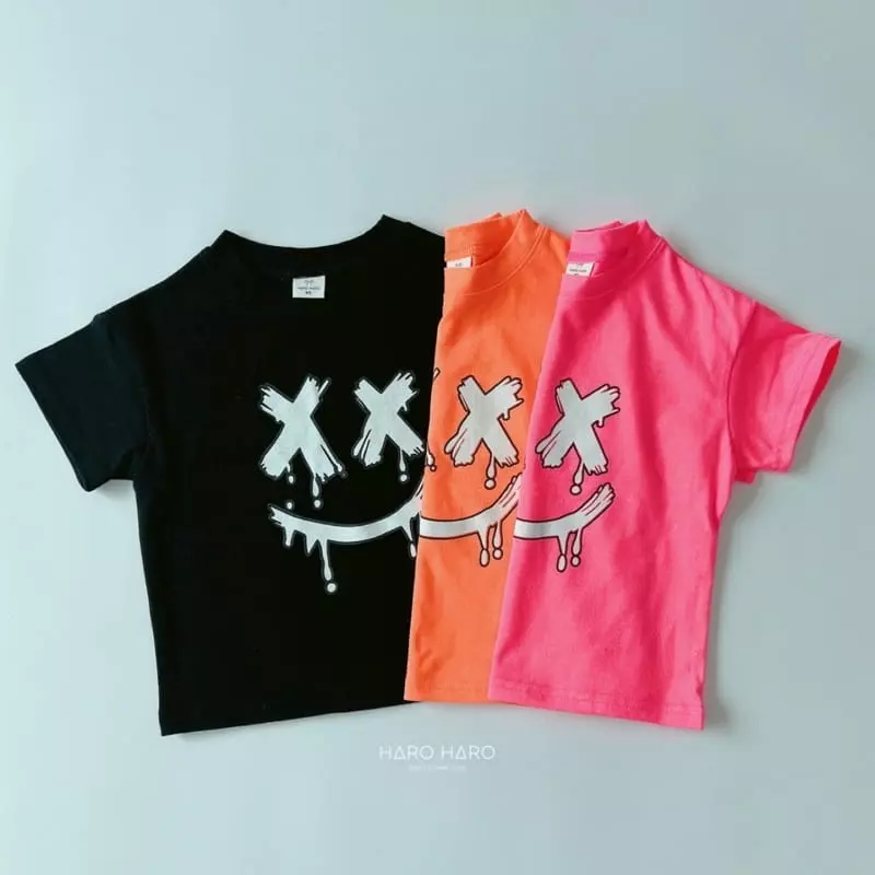 Haro Haro - Korean Children Fashion - #littlefashionista - XX Smile Tee - 3
