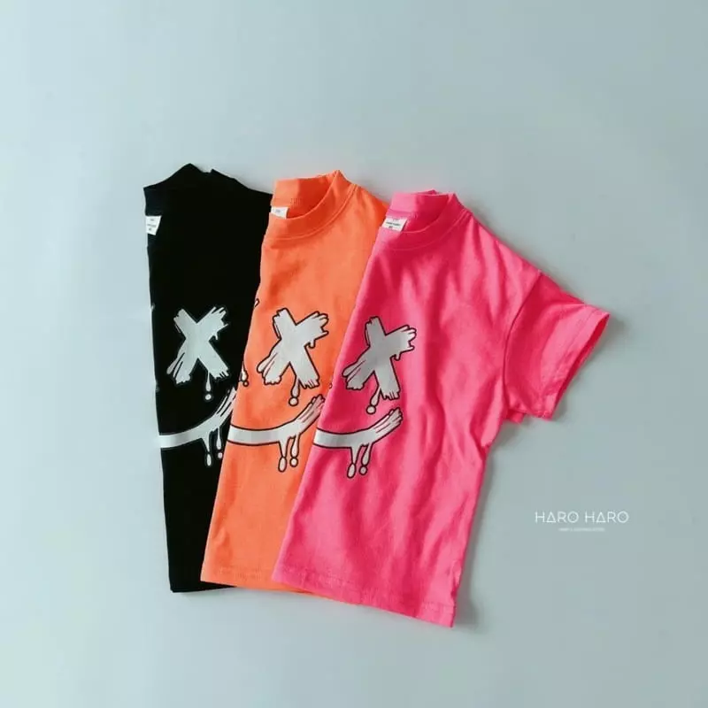 Haro Haro - Korean Children Fashion - #littlefashionista - XX Smile Tee - 4