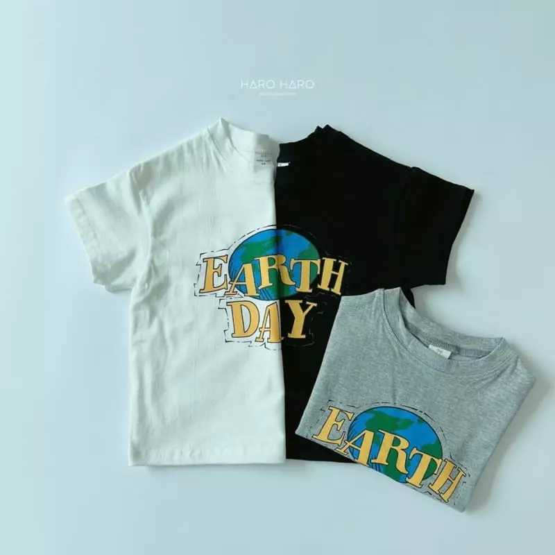 Haro Haro - Korean Children Fashion - #magicofchildhood - Earth Day Tee - 3