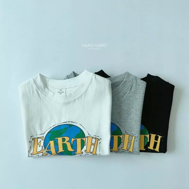 Haro Haro - Korean Children Fashion - #magicofchildhood - Earth Day Tee - 4