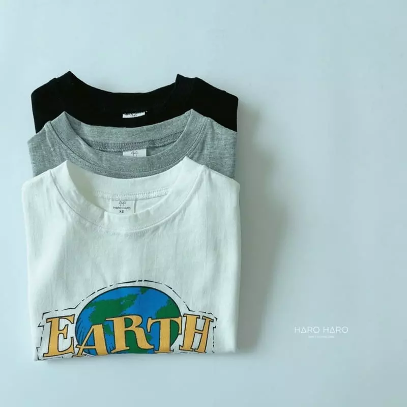Haro Haro - Korean Children Fashion - #prettylittlegirls - Earth Day Tee - 5