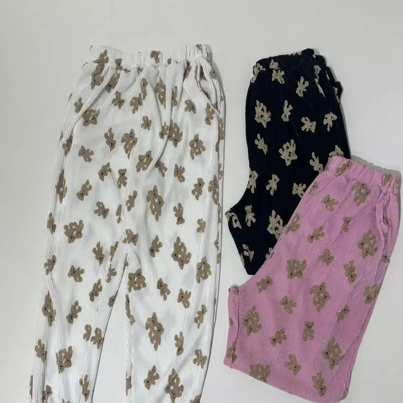 Haro Haro - Korean Women Fashion - #momslook - Bear Jogger Pants - 3