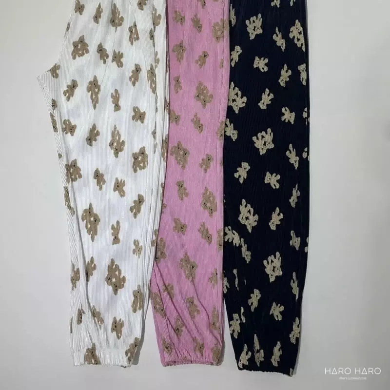 Haro Haro - Korean Women Fashion - #momslook - Bear Jogger Pants - 4