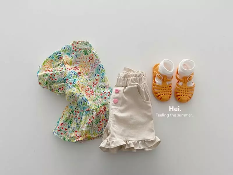 Hei - Korean Children Fashion - #Kfashion4kids - Heart Frill Pants - 9