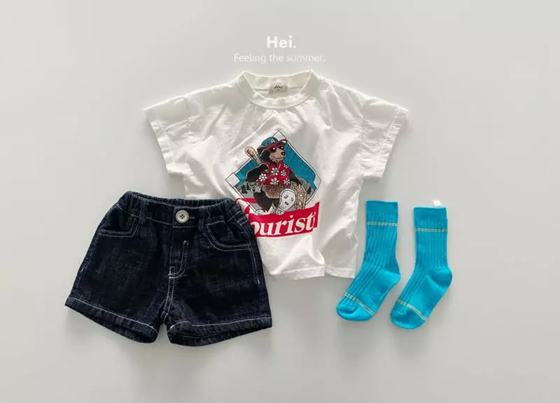 Hei - Korean Children Fashion - #Kfashion4kids - Linen Denim Shorts - 3