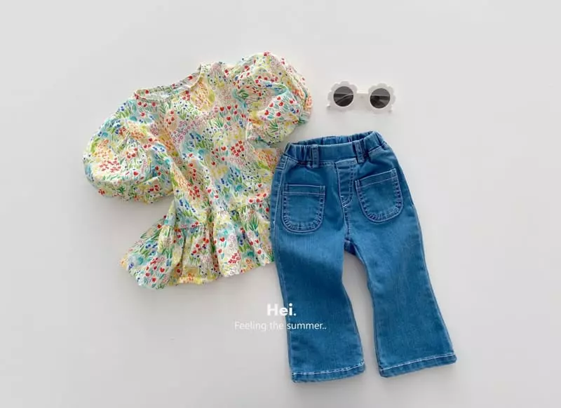 Hei - Korean Children Fashion - #childrensboutique - Flower Blouse - 7