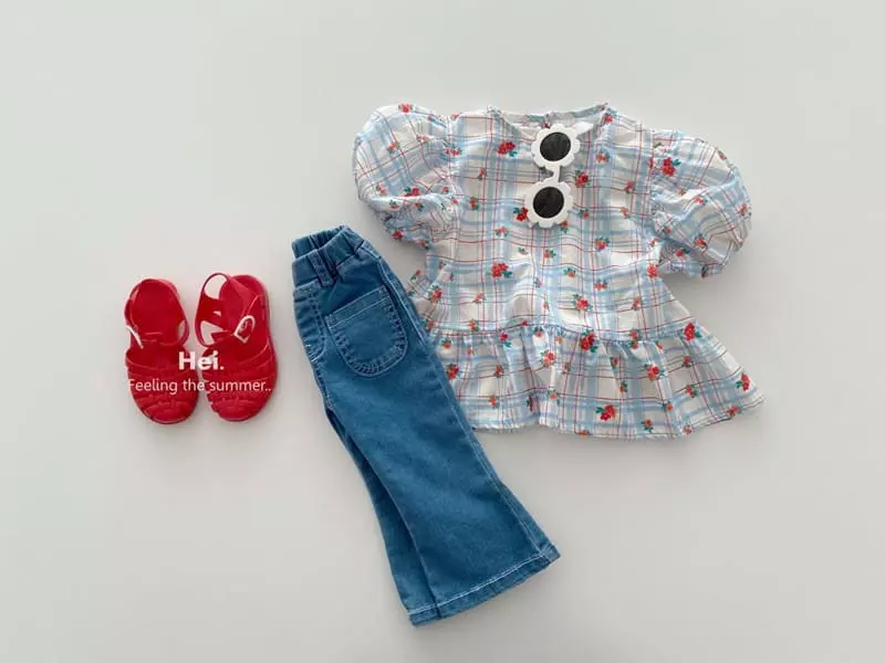 Hei - Korean Children Fashion - #designkidswear - Flower Blouse - 8