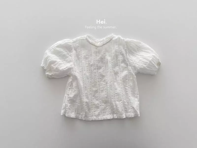 Hei - Korean Children Fashion - #designkidswear - White Blouse - 7