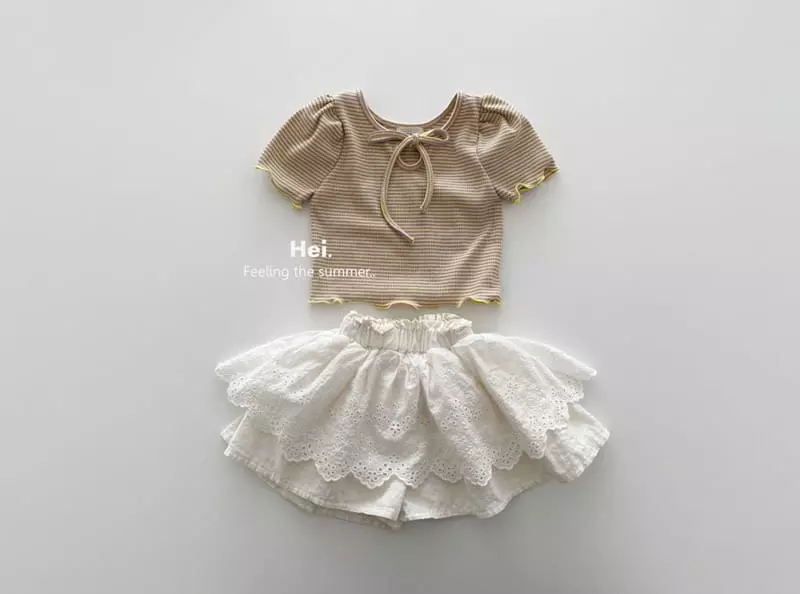 Hei - Korean Children Fashion - #discoveringself - Lace Currot Pants - 9