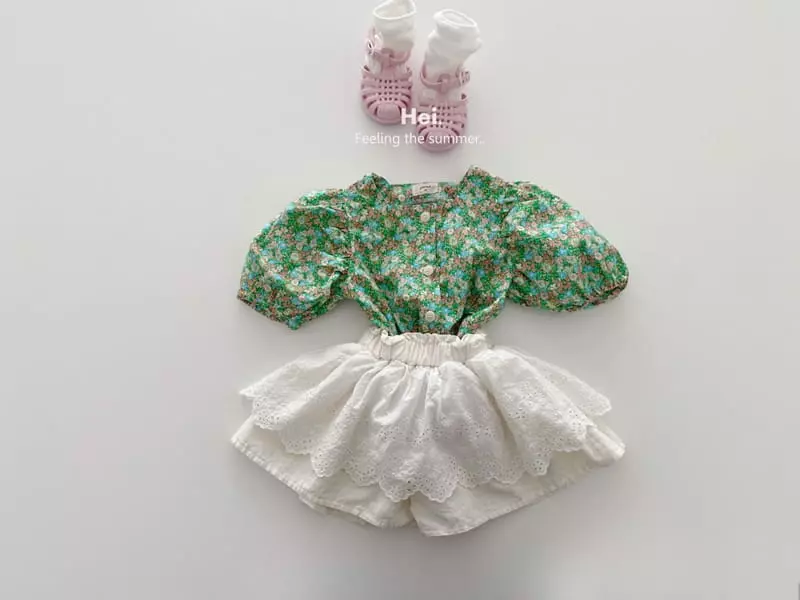 Hei - Korean Children Fashion - #fashionkids - Lace Currot Pants - 10