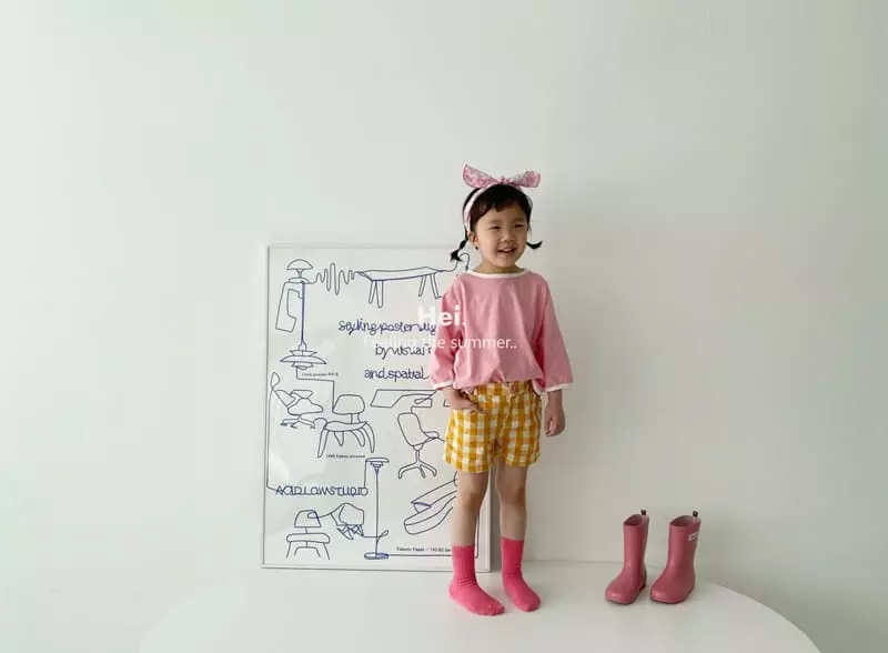 Hei - Korean Children Fashion - #fashionkids - Color Piping Tee - 9