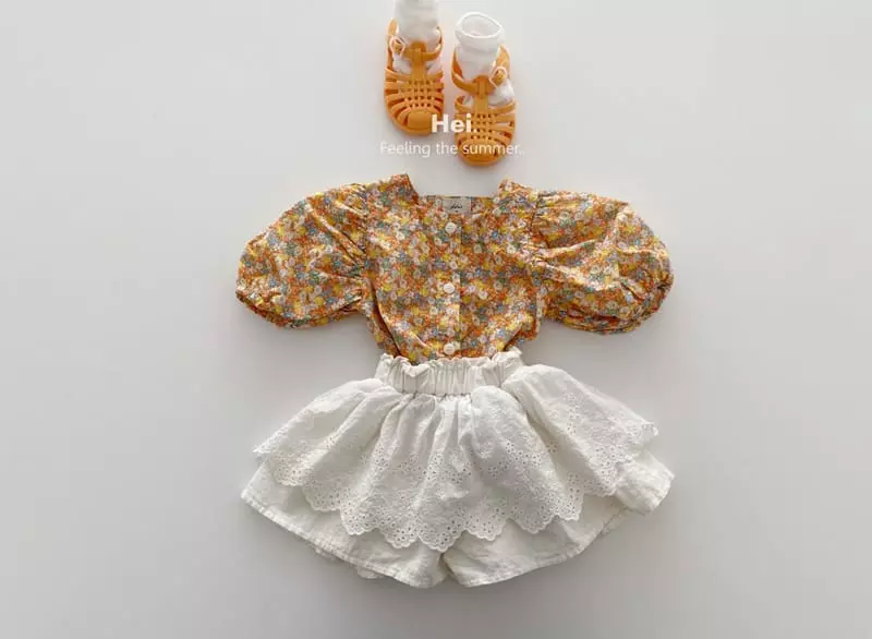 Hei - Korean Children Fashion - #kidsshorts - Lace Currot Pants - 11