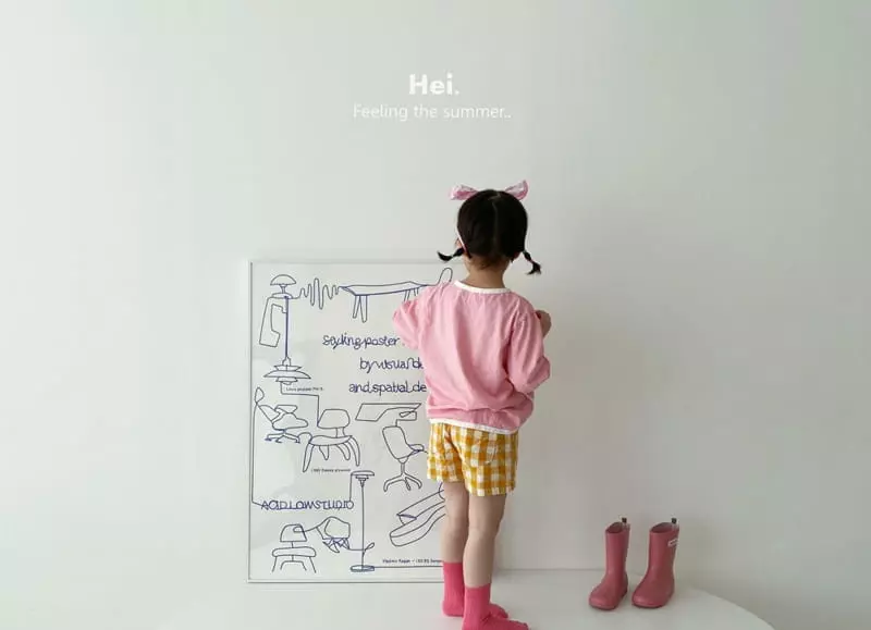 Hei - Korean Children Fashion - #kidsshorts - Color Piping Tee - 10