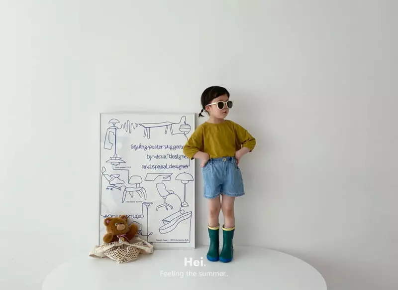 Hei - Korean Children Fashion - #kidsshorts - Summer Capri Tee - 9