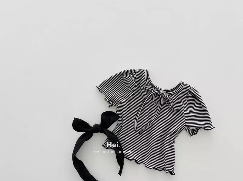 Hei - Korean Children Fashion - #kidsshorts - Petit Ribbon Tee - 7