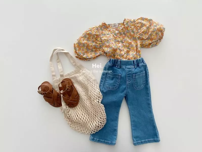 Hei - Korean Children Fashion - #kidsshorts - Bootscut Jeans - 5