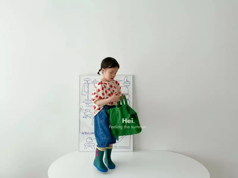 Hei - Korean Children Fashion - #kidsshorts - Patch Jeans - 3