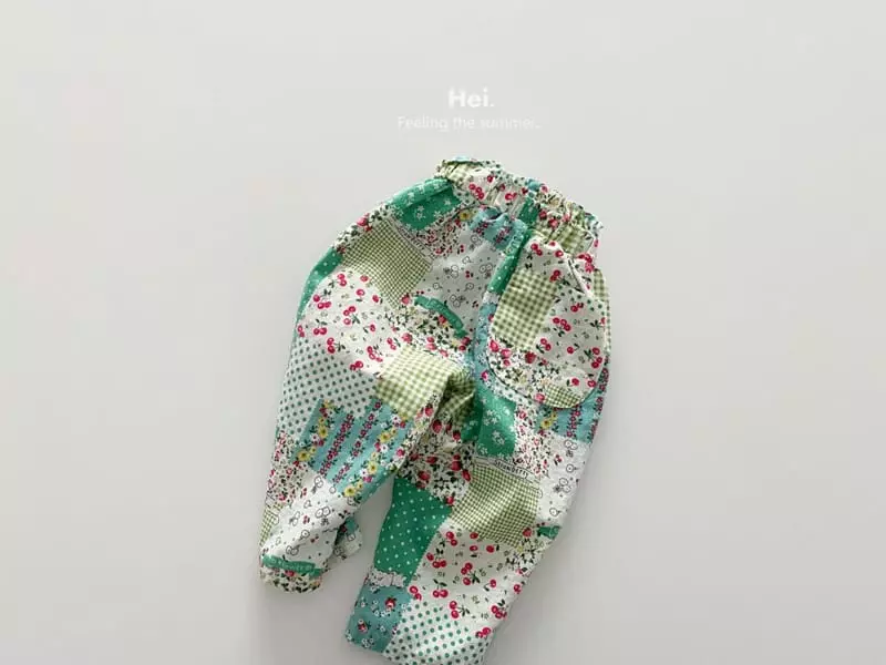 Hei - Korean Children Fashion - #kidsshorts - Quilt Linen Pants - 2