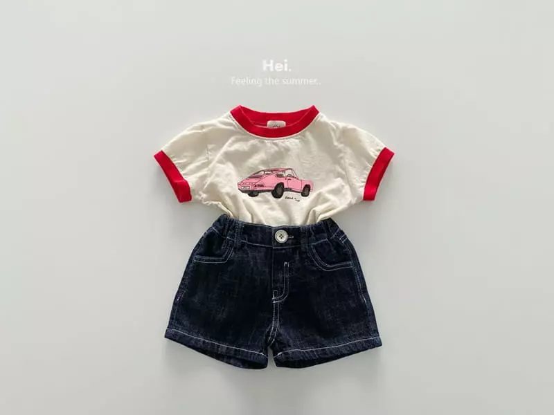 Hei - Korean Children Fashion - #kidzfashiontrend - Linen Denim Shorts - 2