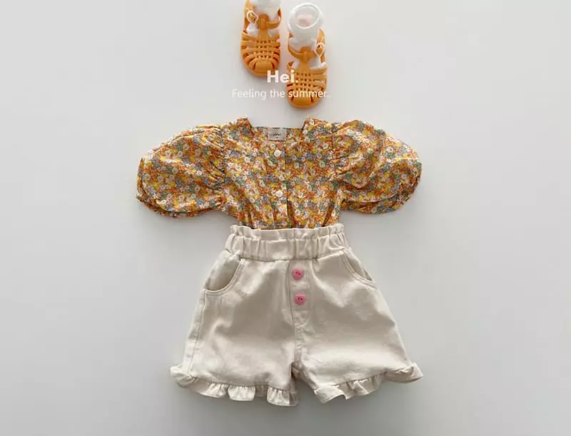 Hei - Korean Children Fashion - #magicofchildhood - Heart Frill Pants - 11