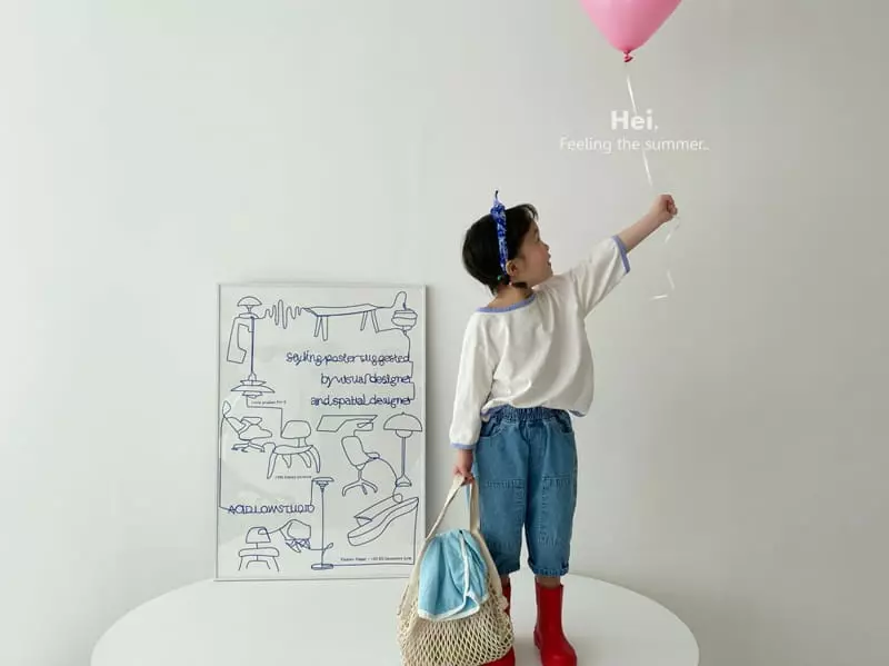 Hei - Korean Children Fashion - #stylishchildhood - Summer Capri Tee - 3