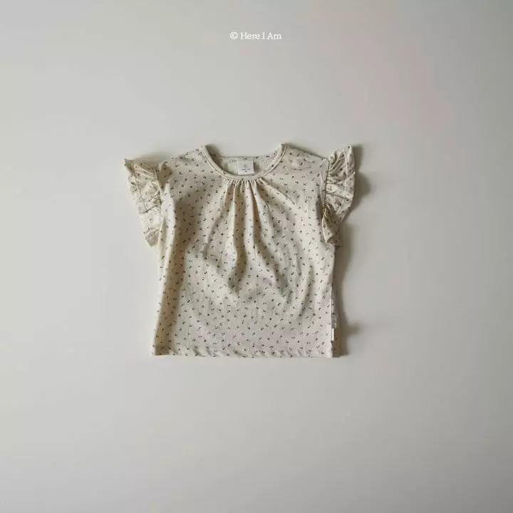 Here I Am - Korean Children Fashion - #Kfashion4kids - Flower Frill Tee - 12