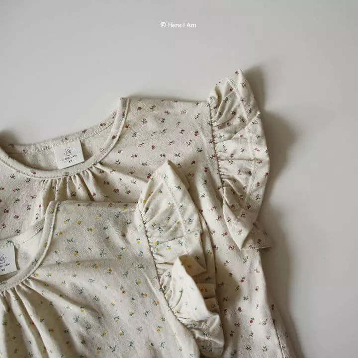 Here I Am - Korean Children Fashion - #childofig - Flower Frill Tee - 4