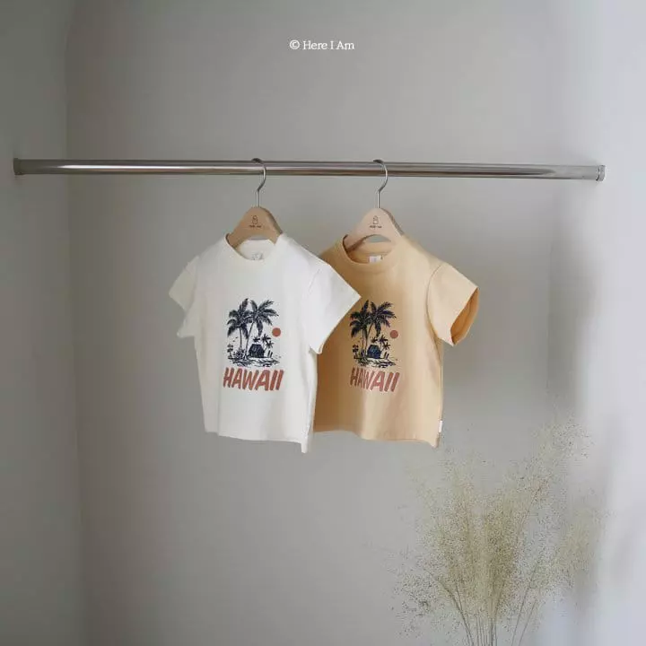 Here I Am - Korean Children Fashion - #childofig - Hawaii Tee - 4