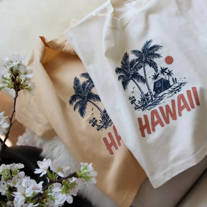 Here I Am - Korean Children Fashion - #designkidswear - Hawaii Tee - 6