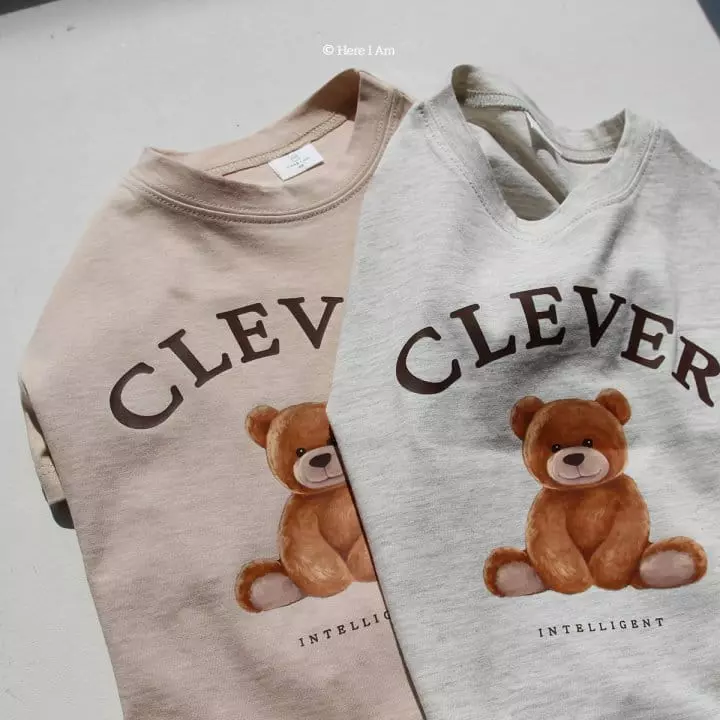 Here I Am - Korean Children Fashion - #childrensboutique - Clava Bear Tee - 4