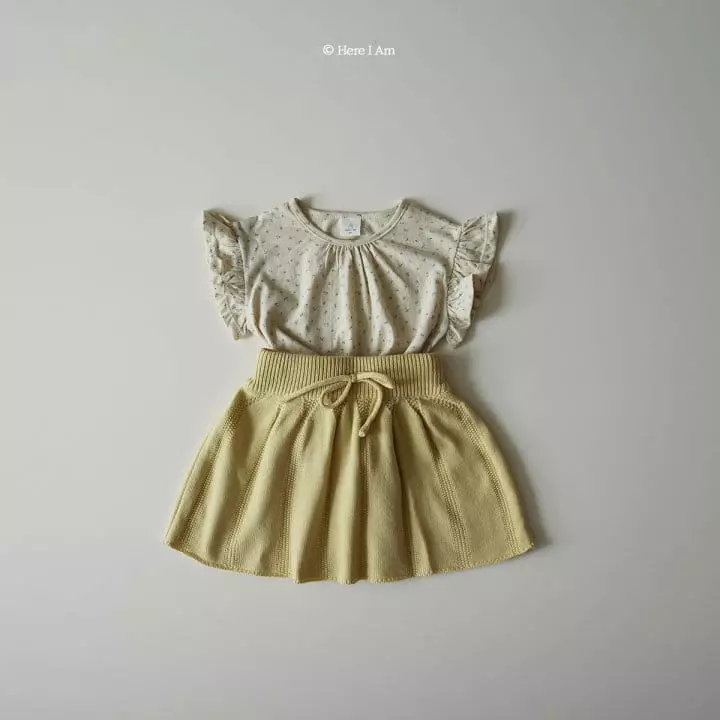 Here I Am - Korean Children Fashion - #fashionkids - Flower Frill Tee - 8