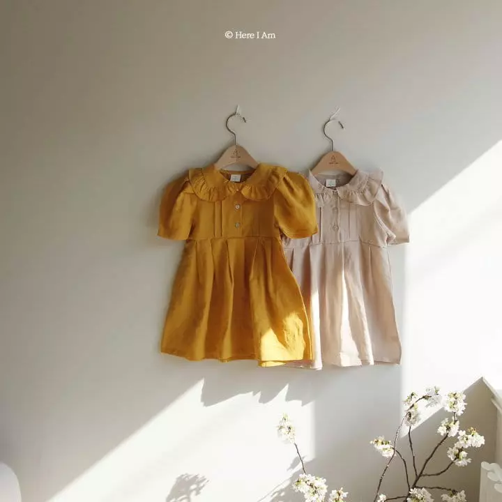 Here I Am - Korean Children Fashion - #discoveringself - Jennis Linen One-piece - 4