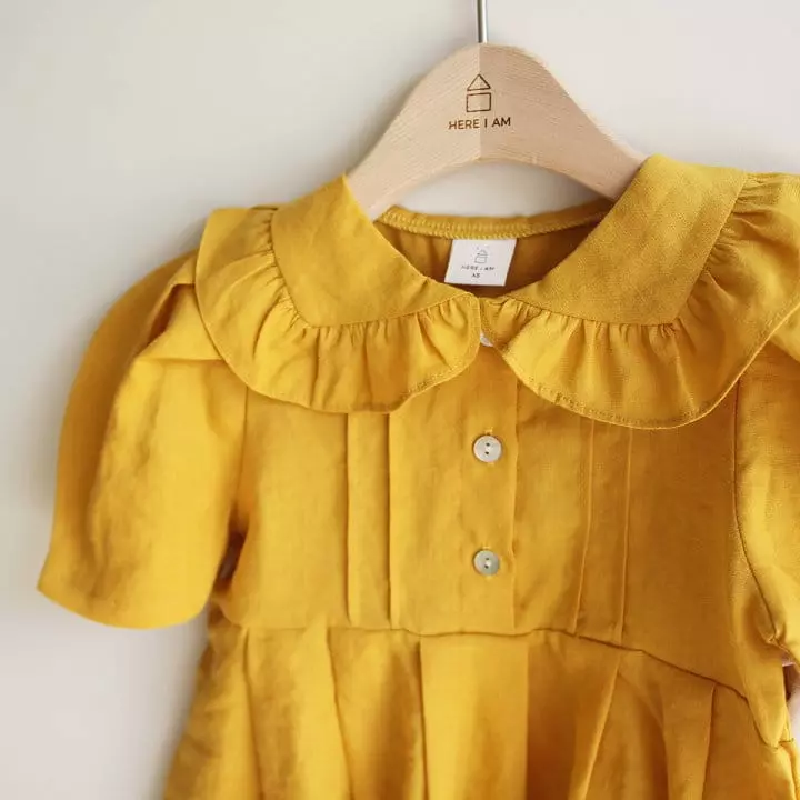 Here I Am - Korean Children Fashion - #kidsshorts - Jennis Linen One-piece - 5
