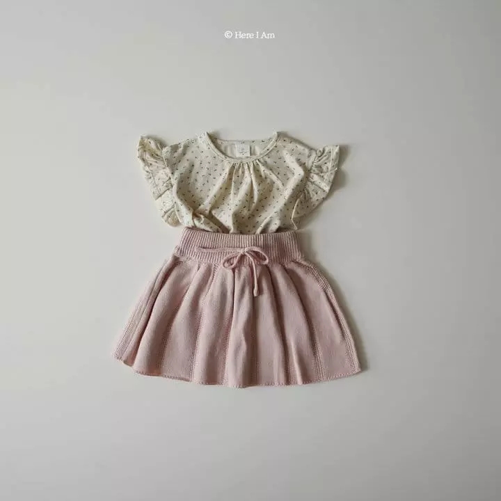 Here I Am - Korean Children Fashion - #kidsstore - Flower Frill Tee - 10