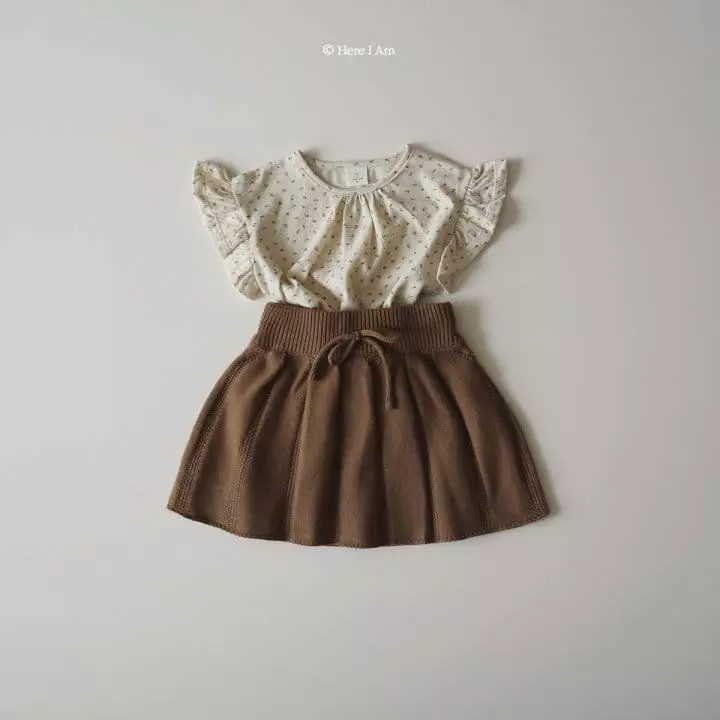 Here I Am - Korean Children Fashion - #kidzfashiontrend - Flower Frill Tee - 11