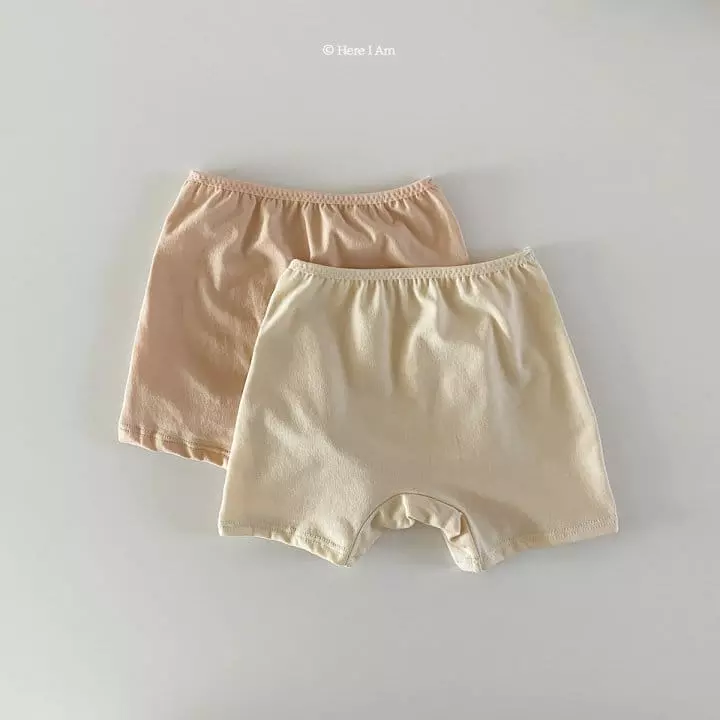 Here I Am - Korean Children Fashion - #littlefashionista - Plain Drawers 2 in 1 - 4