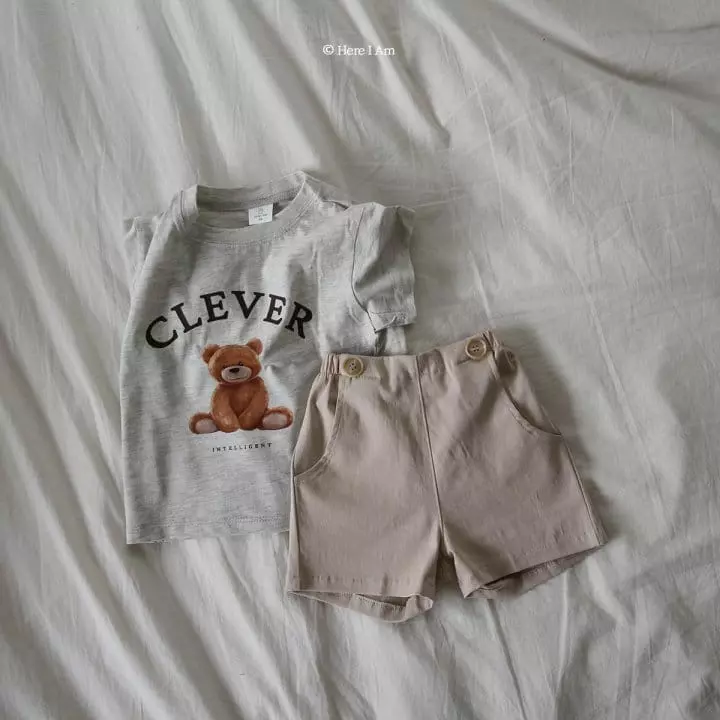 Here I Am - Korean Children Fashion - #magicofchildhood - Summer Cremp Shorts - 8