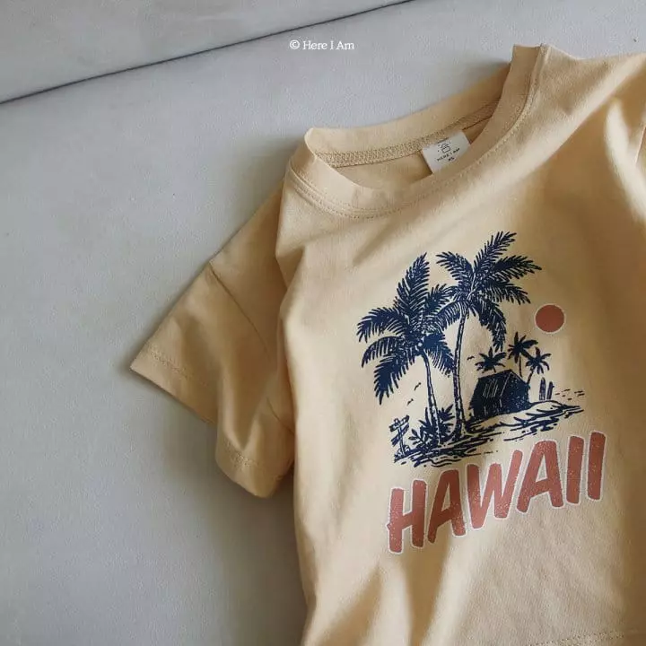 Here I Am - Korean Children Fashion - #minifashionista - Hawaii Tee