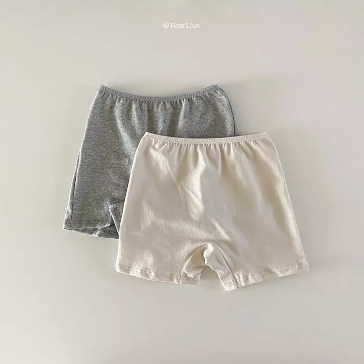Here I Am - Korean Children Fashion - #prettylittlegirls - Plain Drawers 2 in 1 - 6