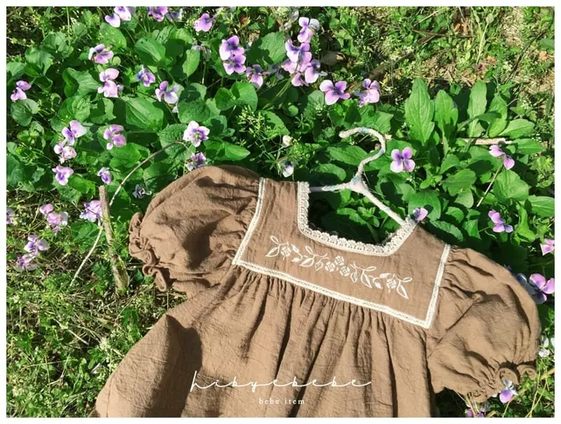 Hi Byebebe - Korean Baby Fashion - #babyboutique - Veronica Embroidery Bodysuit - 6