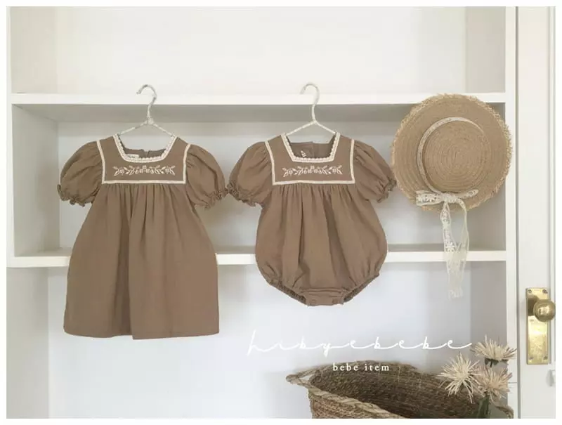 Hi Byebebe - Korean Baby Fashion - #babyboutiqueclothing - Veronica Embroidery One-piece - 8