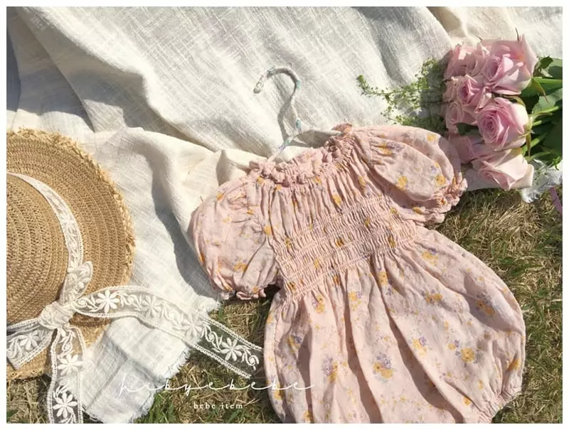 Hi Byebebe - Korean Baby Fashion - #babyboutiqueclothing - Elroy Smocking Bodysuit - 6